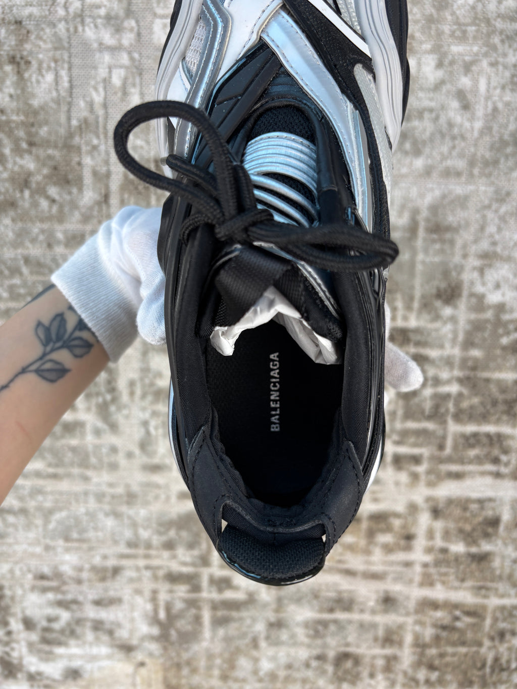 Balenciaga Tyrex Black Grey Low Top Sneakers