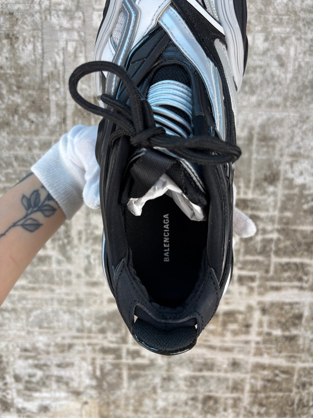 Balenciaga Tyrex Black Grey Low Top Sneakers