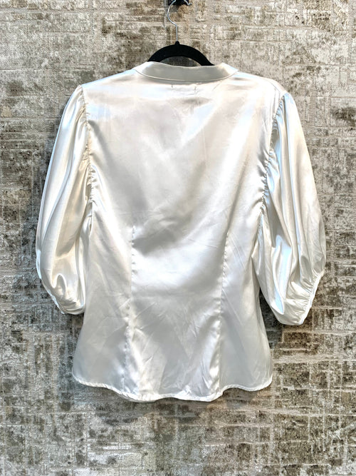 Brooker Ruched Satin Blouse