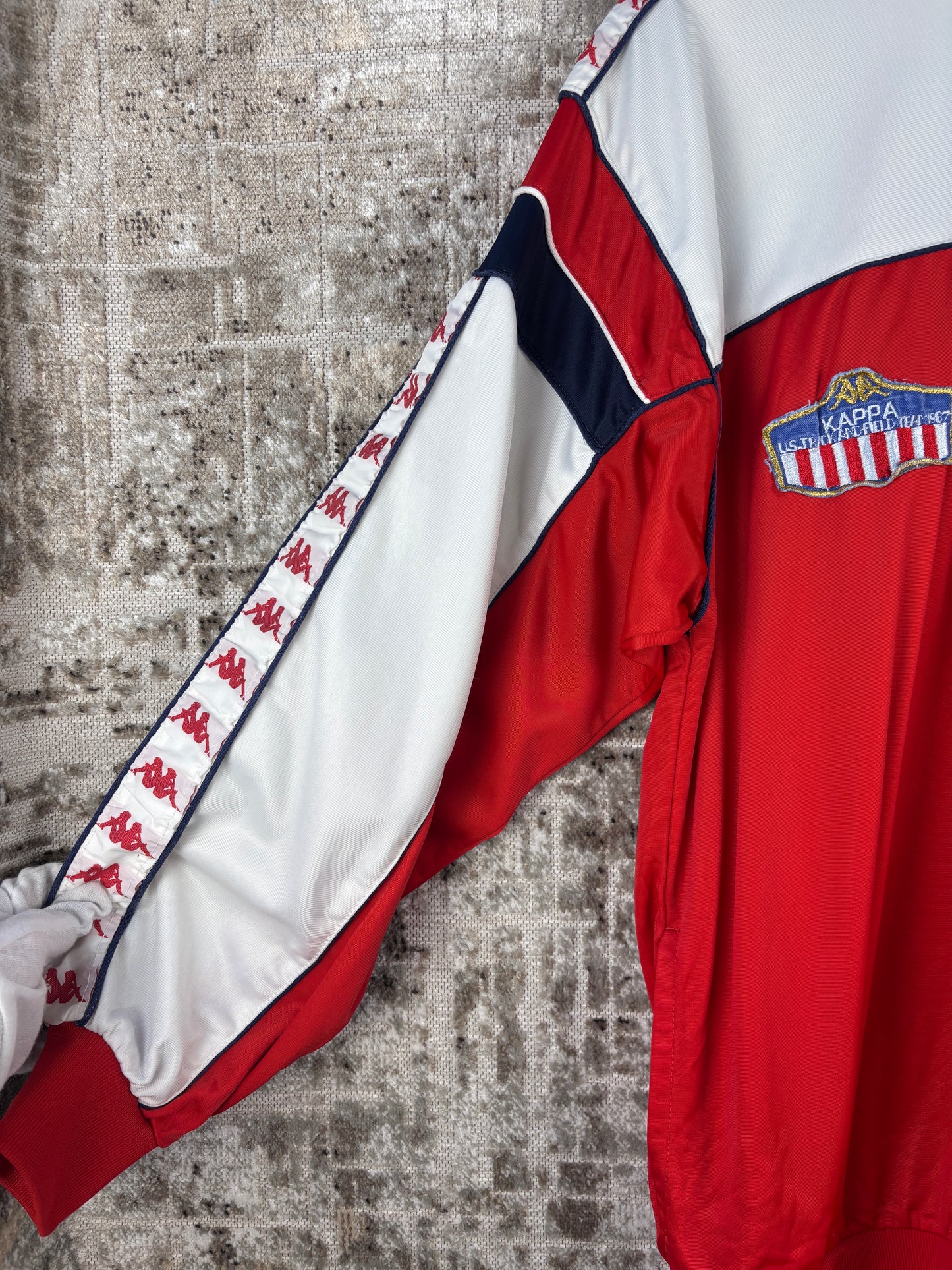 Mens Vintage 80s Kappa USA Track Jacket