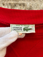 Chemise Lacoste Red Piqué Sweatshirt