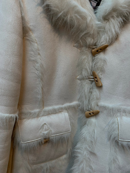 Women’s Y2K Button Up Faux Fur Coat