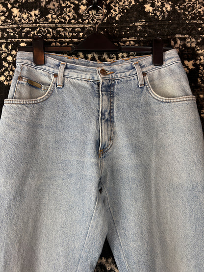 Vintage Men's Wrangler Light Wash Denim Jeans
