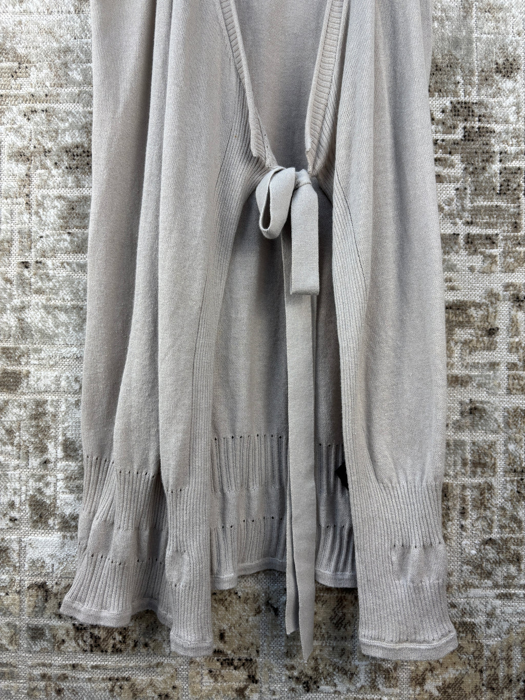 Womens Y2K Cop Copine Gray Knit Cardigan
