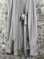 Womens Y2K Cop Copine Gray Knit Cardigan