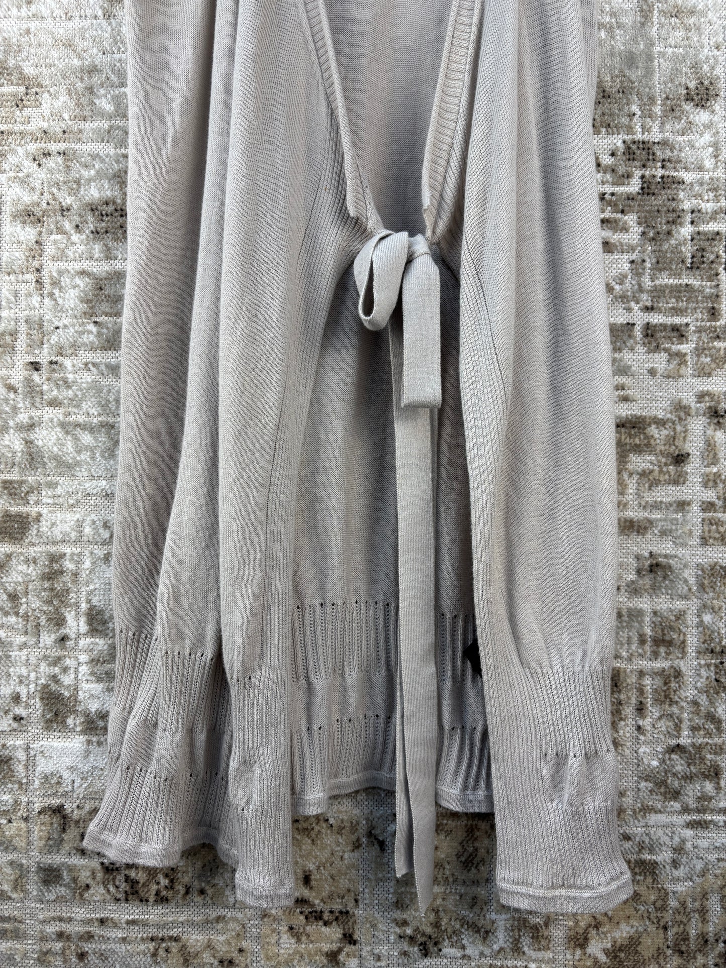 Womens Y2K Cop Copine Gray Knit Cardigan