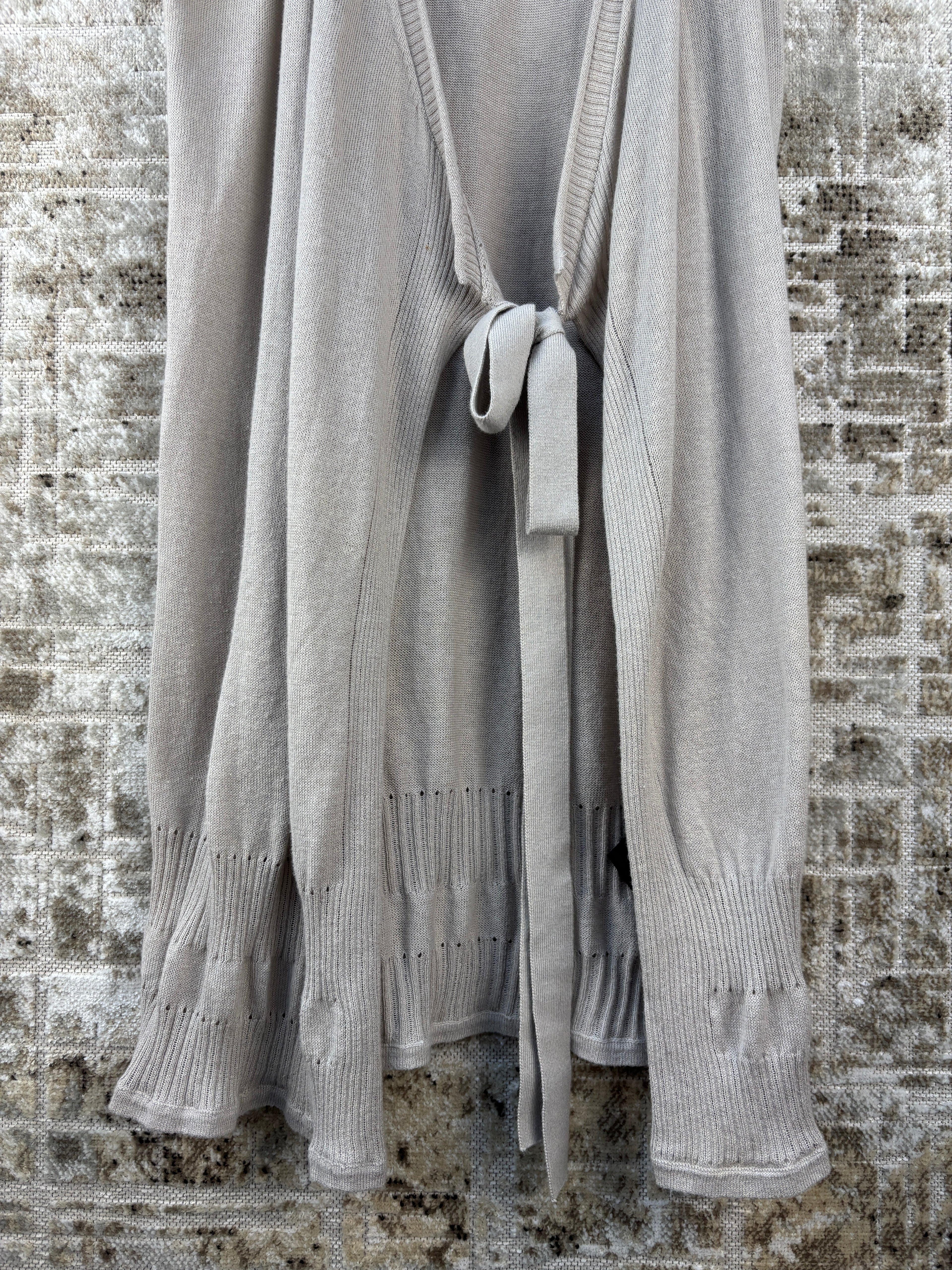 Womens Y2K Cop Copine Gray Knit Cardigan