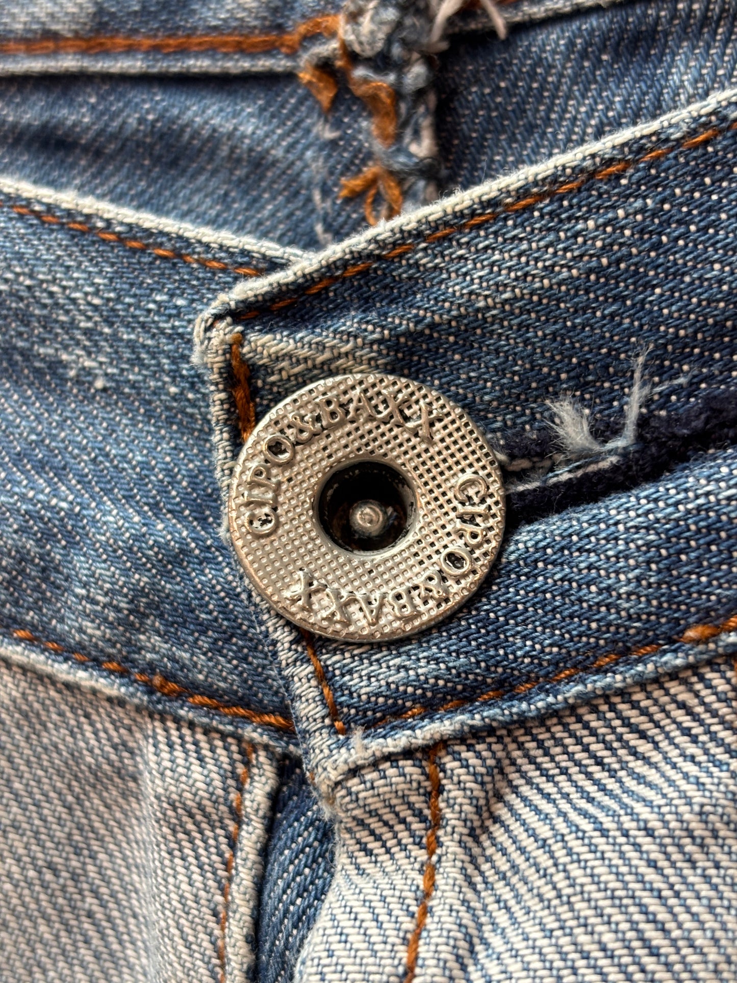 Mens Y2K Cipo And Baxx Blue Layered Jeans