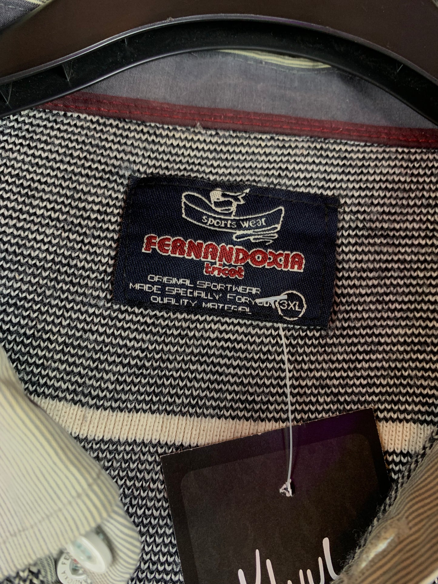 Men's Vintage Striped F&A Sport Polo Jumper