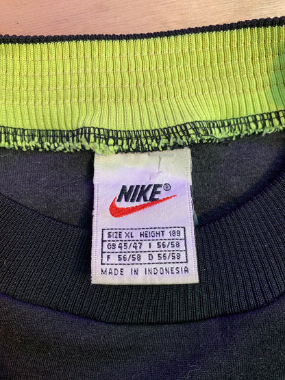 Vintage Nike Black and Neon Green BVB Dortmund Sweatshirt