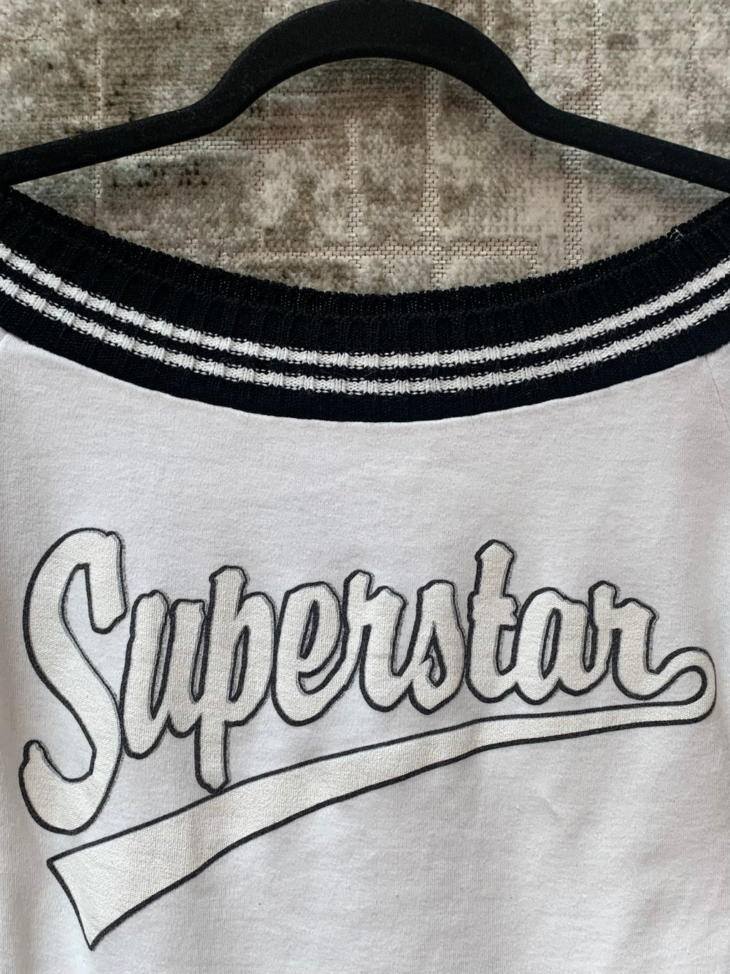 Y2K "Superstar" Off-Shoulder Top