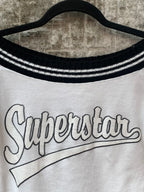 Y2K "Superstar" Off-Shoulder Top