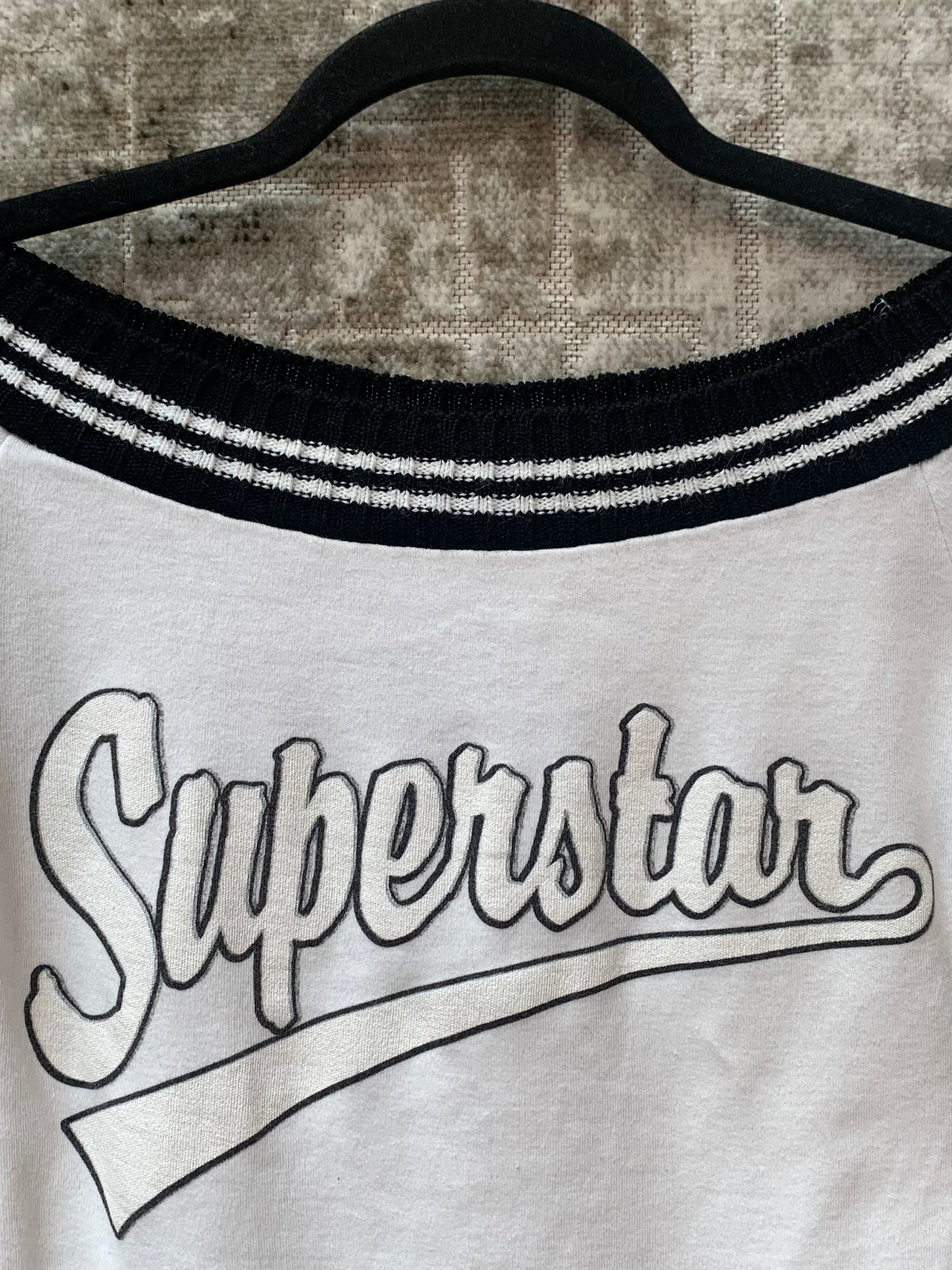 Y2K "Superstar" Off-Shoulder Top