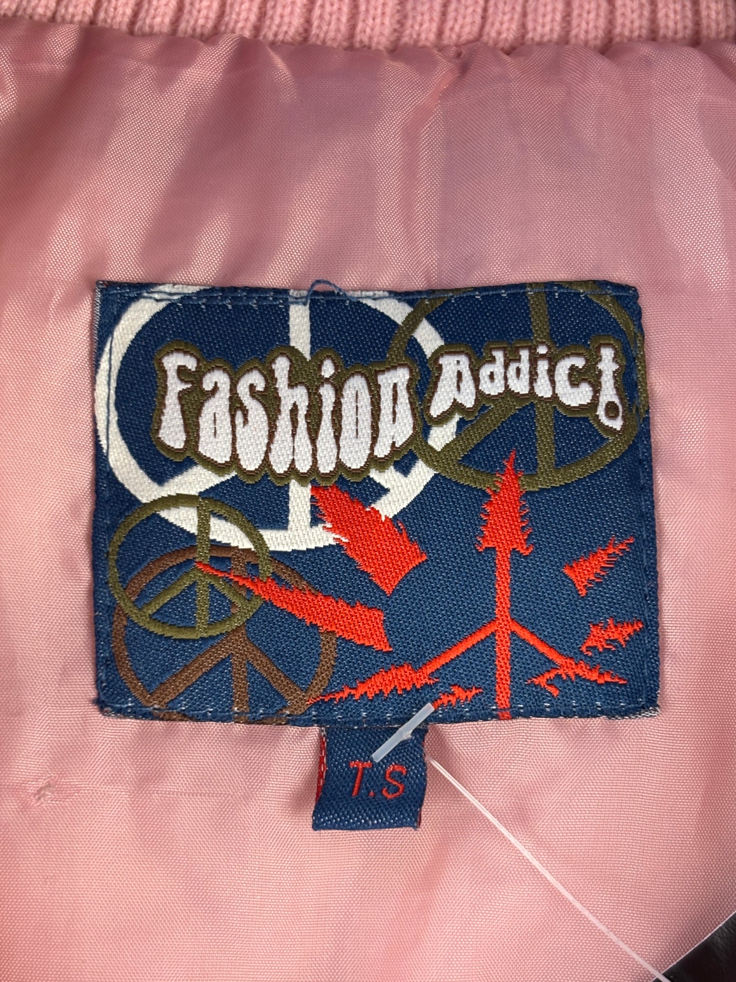 Womens Y2K Pink Puffer Jacket