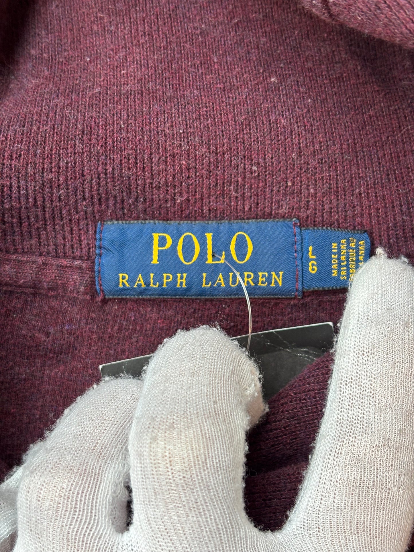 Polo Ralph Lauren Burgundy Long Sleeve Sweater