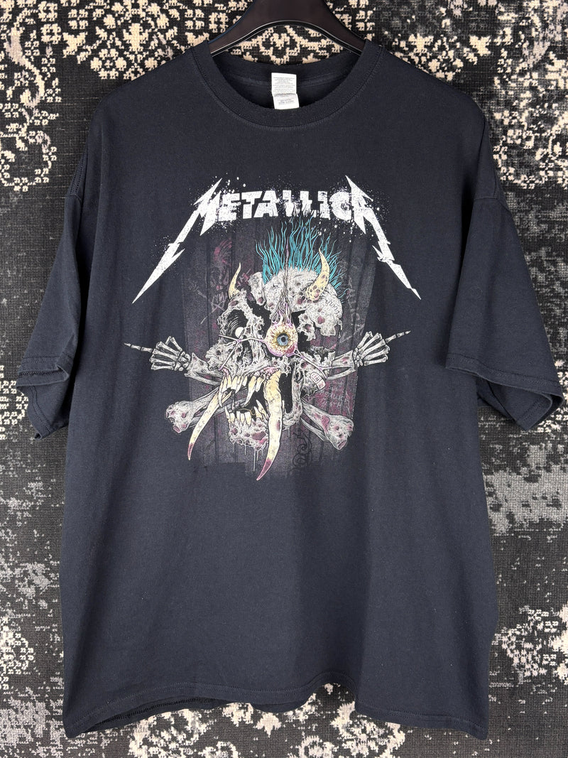 Men's Vintage Metallica WorldWired 2010 Tour Black Graphic T-Shirt