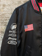 World of Classics Embroidered Satin Bomber Jacket