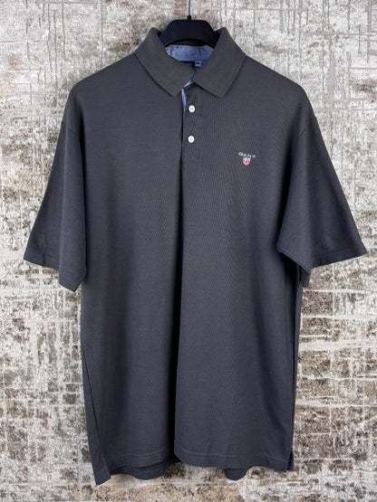 Men's Vintage GANT Dark Grey Polo Shirt