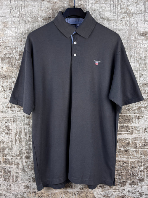 Men's Vintage GANT Dark Grey Polo Shirt