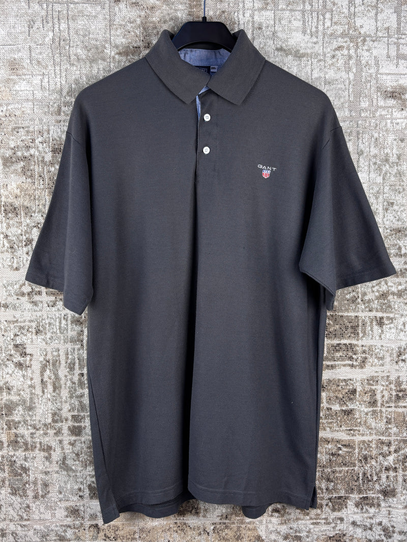 Men's Vintage GANT Dark Grey Polo Shirt