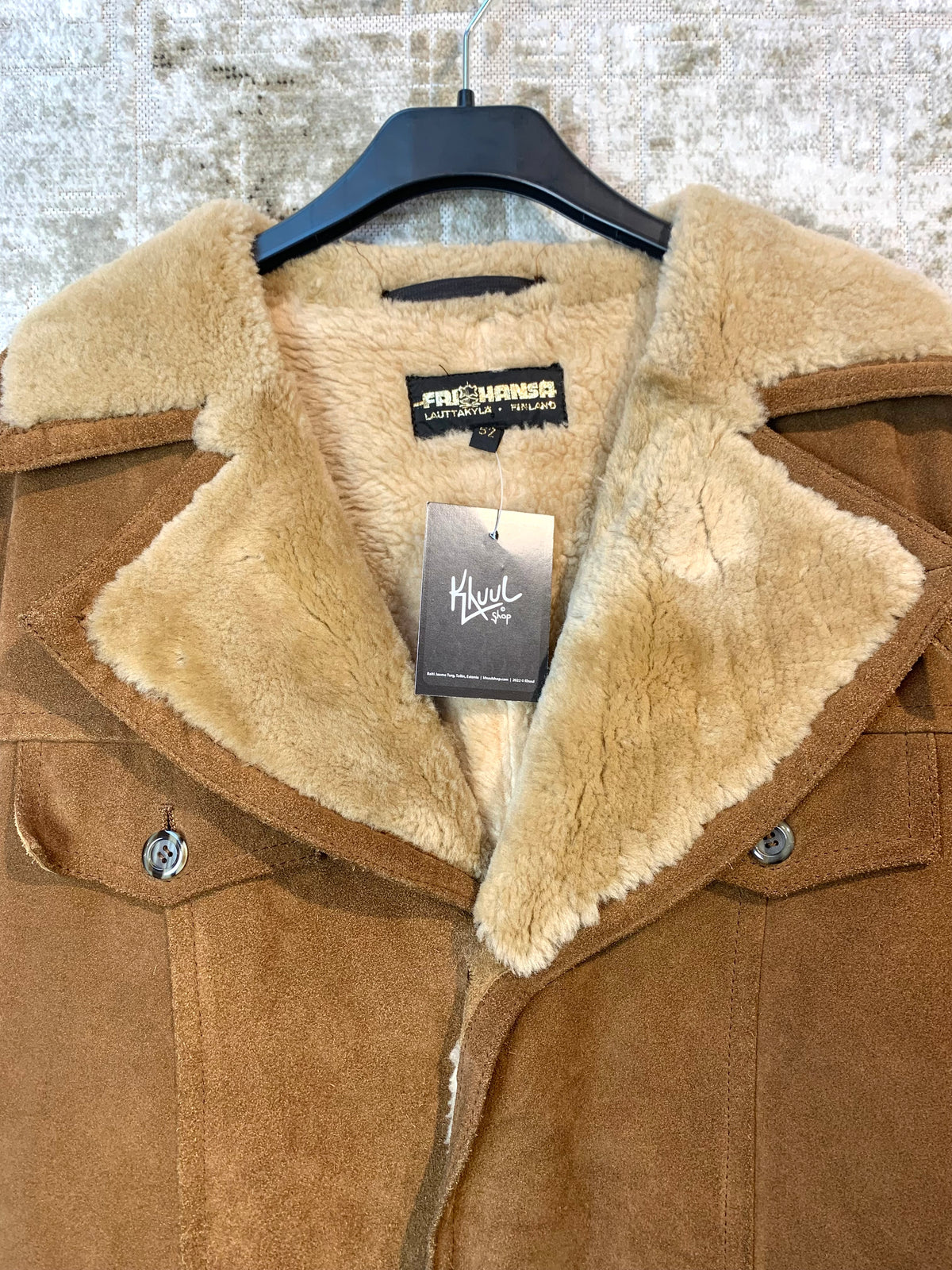 Frihansa Suede Shearling-Lined Coat