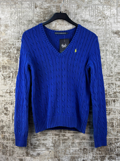Vintage Unisex Ralph Lauren Sport Electric Blue Sweater