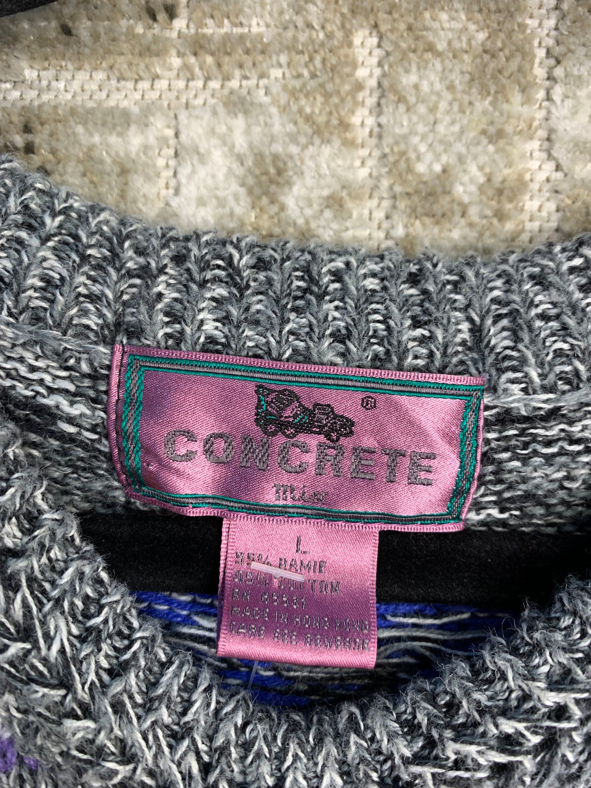 Concrete Textured Knit Sweater