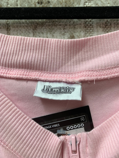 Pimkie Y2K Rhinestone Zip-Up Sweater