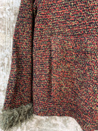 Womens Y2K Knit Hoodie