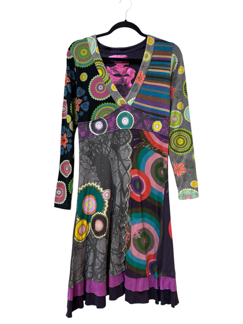 Desigual Patchwork Long Sleeve Dress