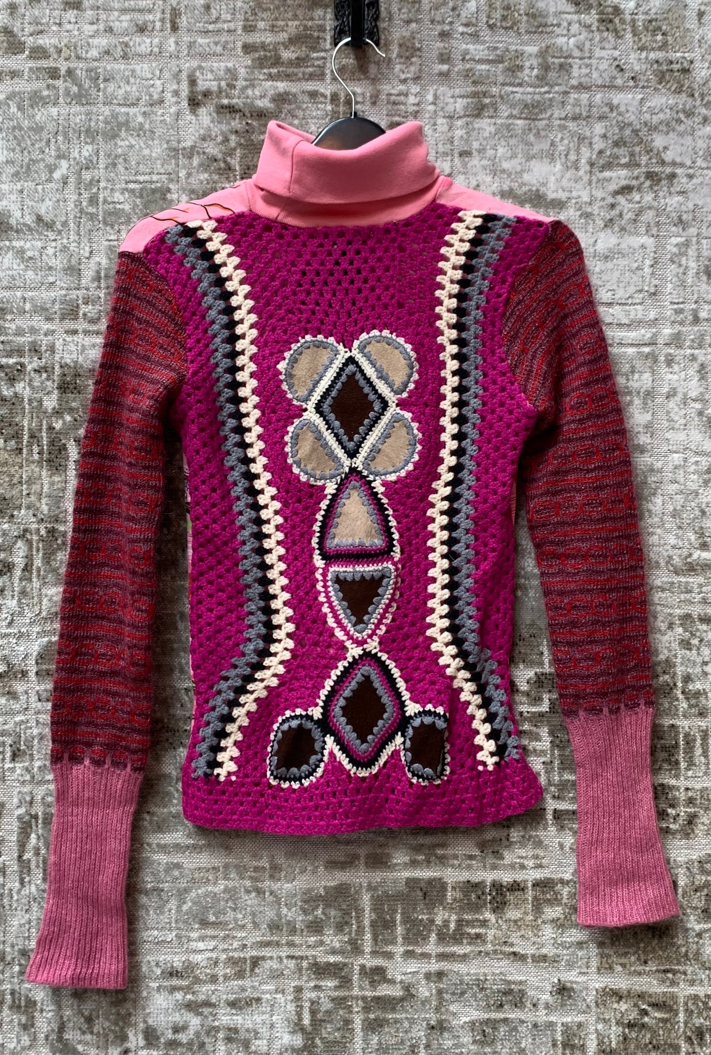 Custo Barcelona Xochimilco Print Turtleneck