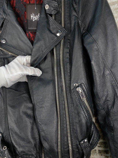 Men's Vintage Jofama Black Genuine Leather Jacket