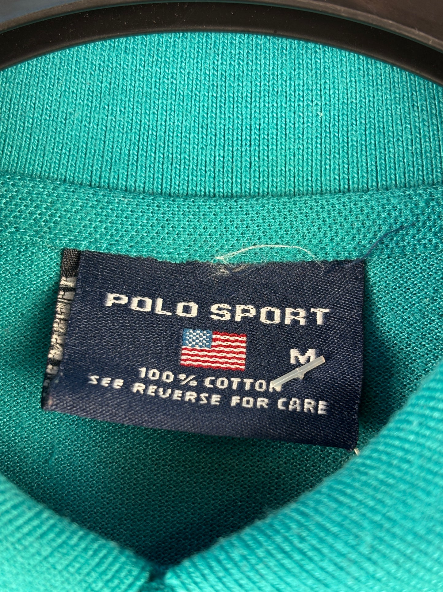 Men's Vintage Ralph Lauren Turquoise Polo T-Shirt