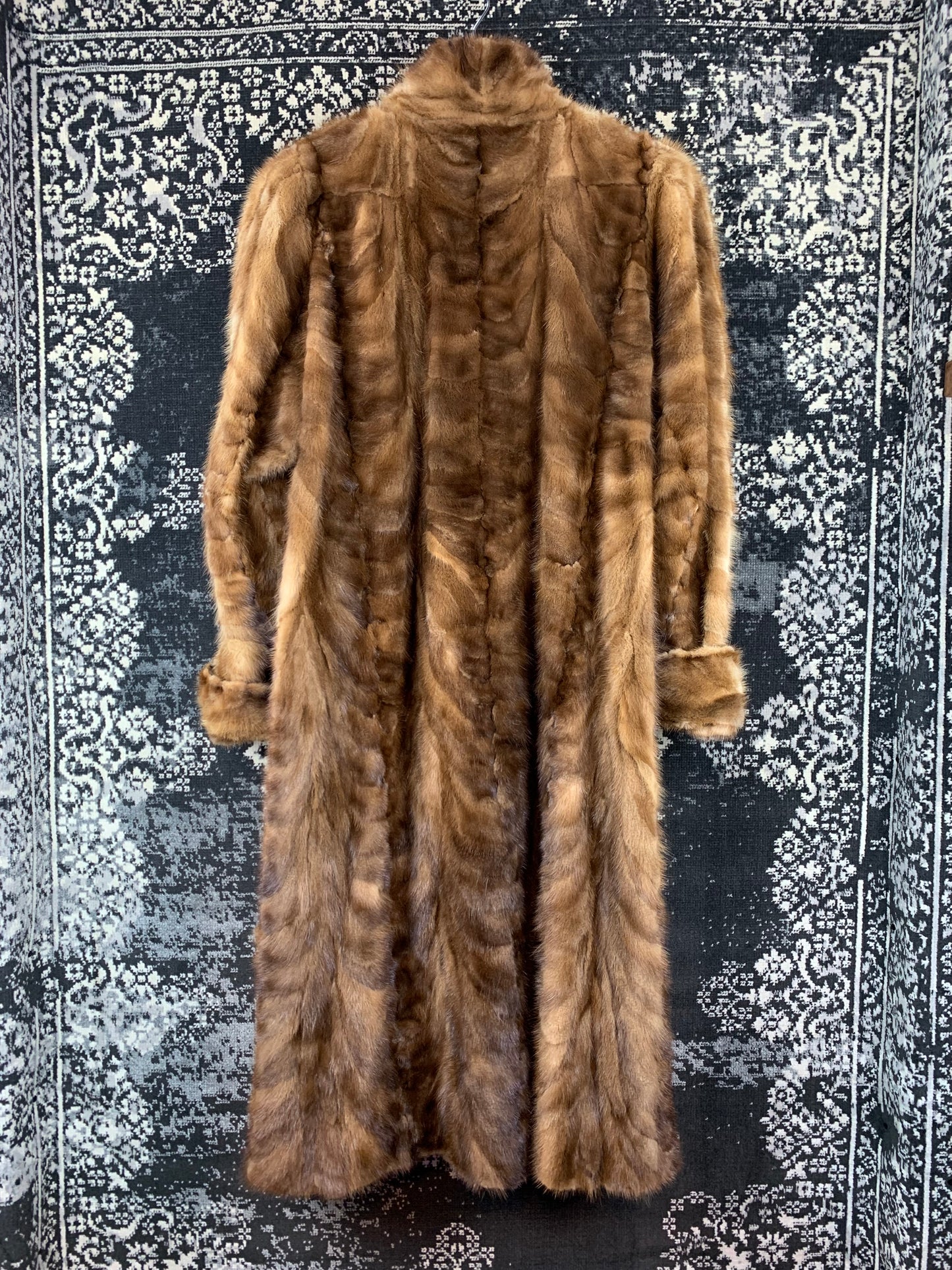 Vintage Womens Golden Brown Fur Coat