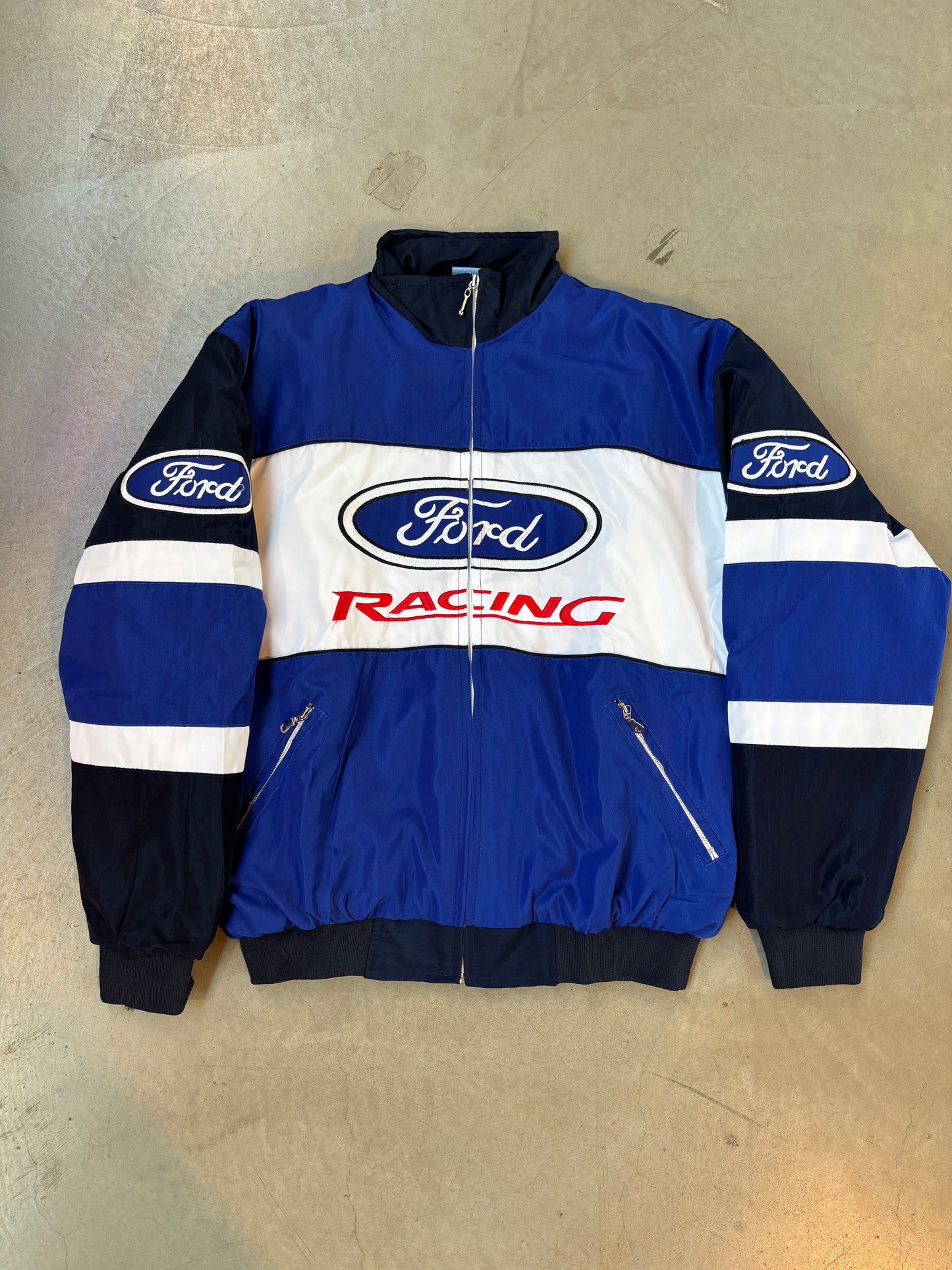 Vintage Ford Racing Patched Jacket