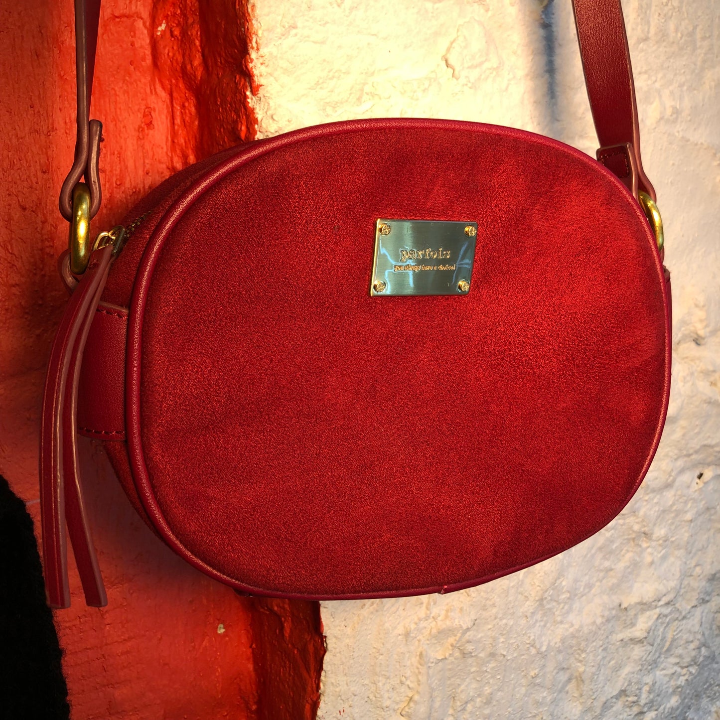 Velour Red Bag