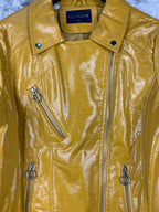 Womens Kelrebec Mustard Biker Jacket