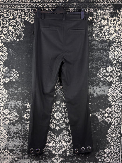 Vintage Women's Black Alternative Patchwork Trousers