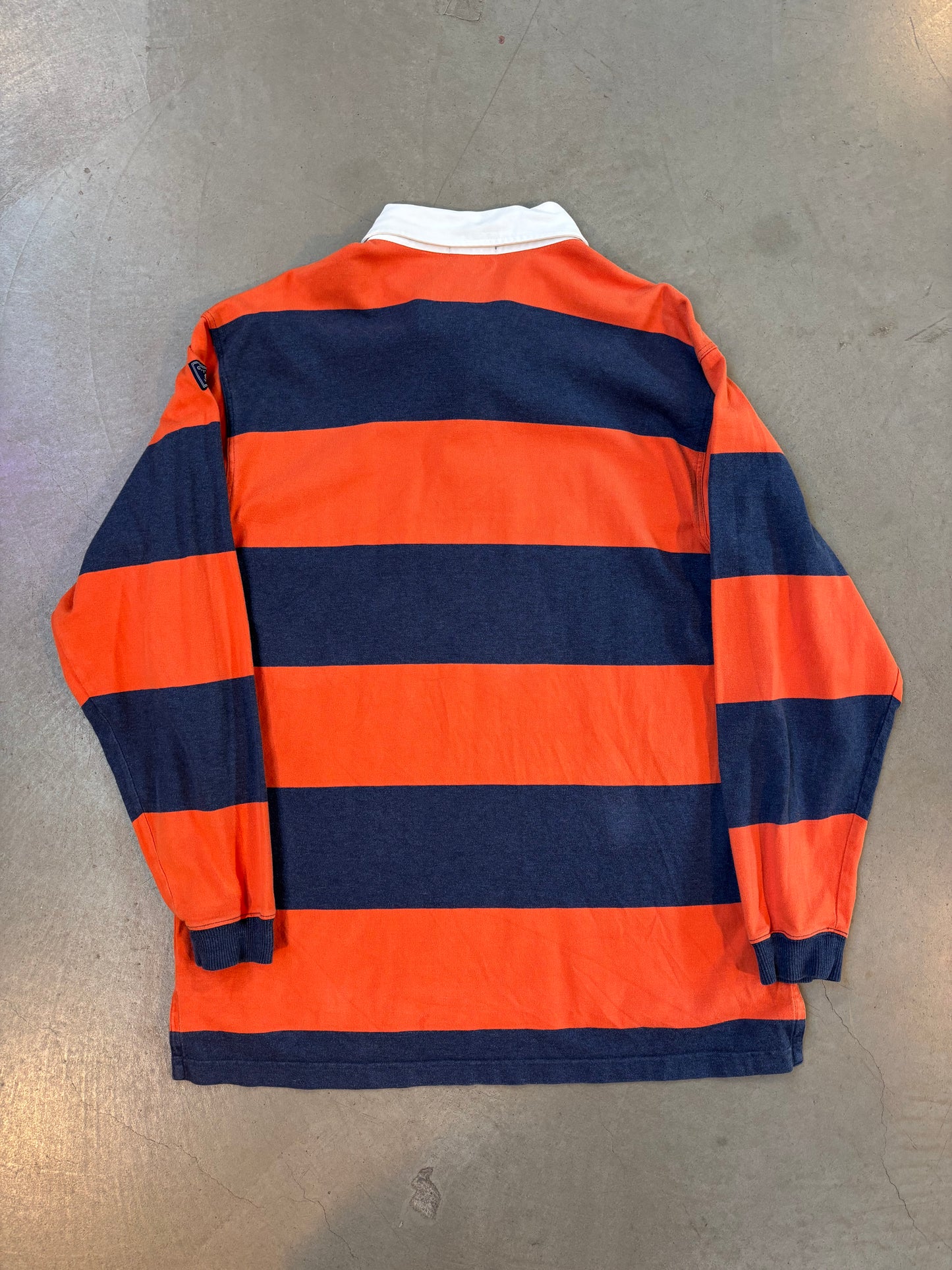 GANT Navy Orange Rugby Shirt
