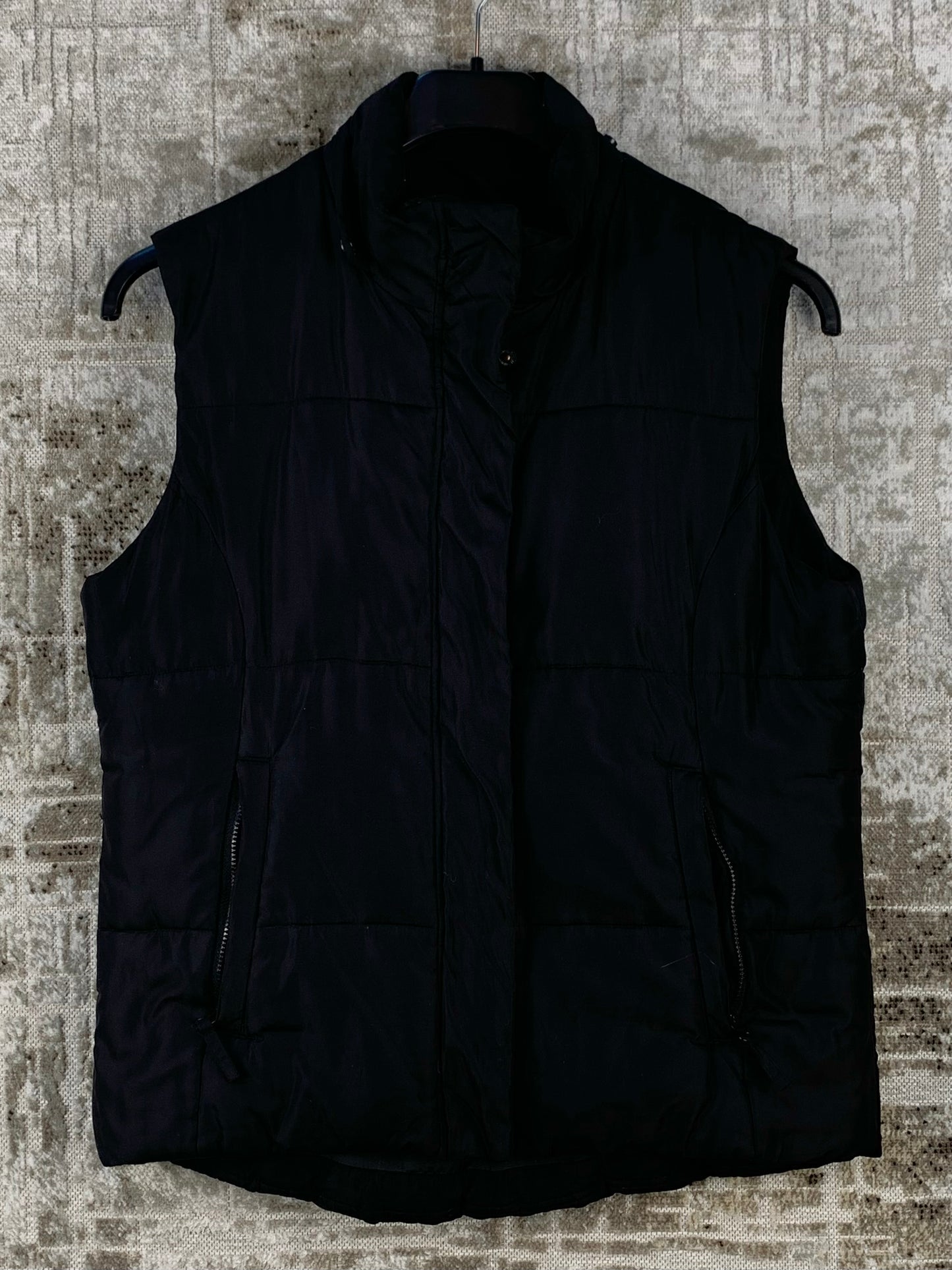 Womens Y2K Black Puffer Vest Kappahl Sleeveless Jacket