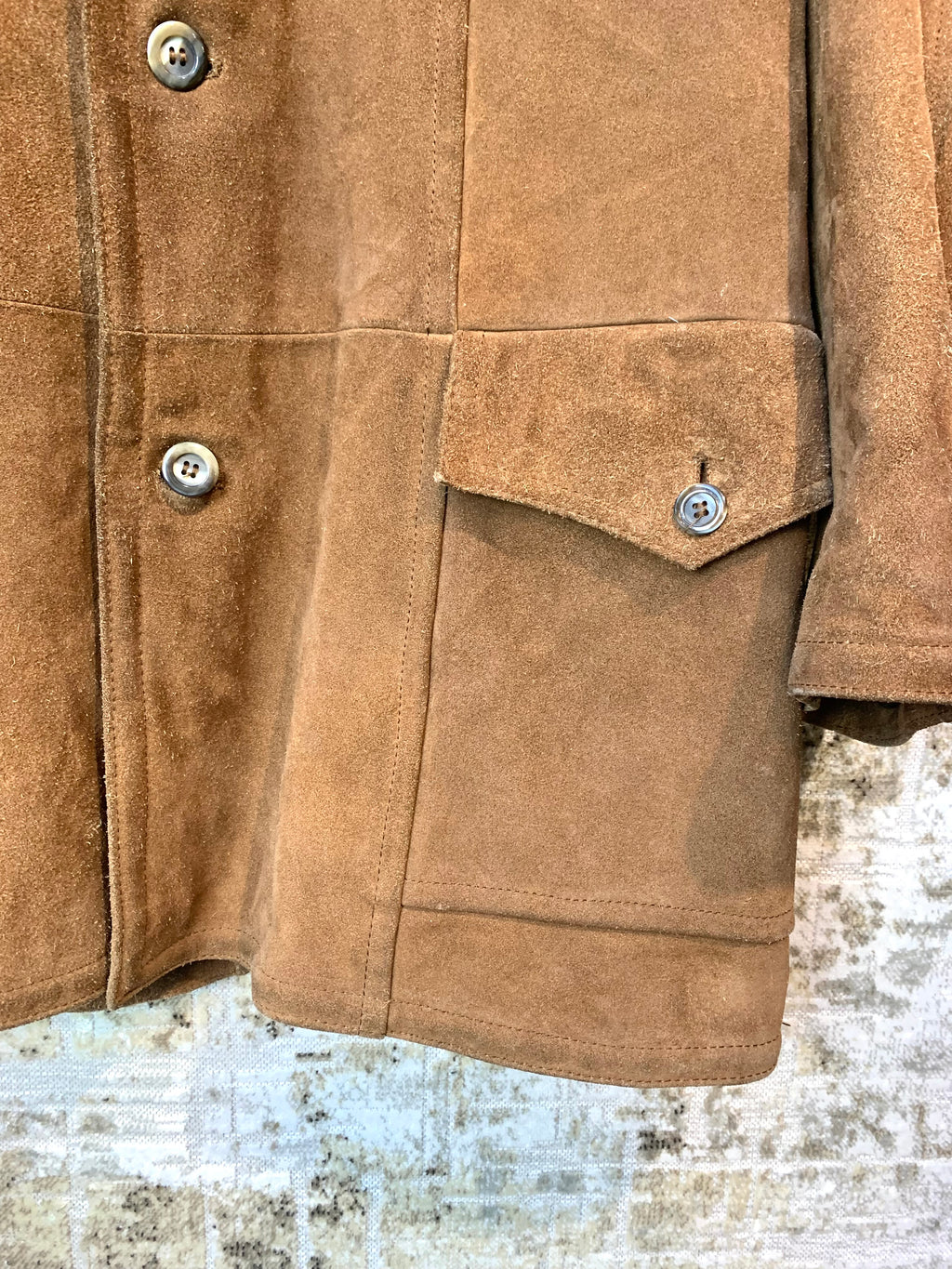 Frihansa Suede Shearling-Lined Coat