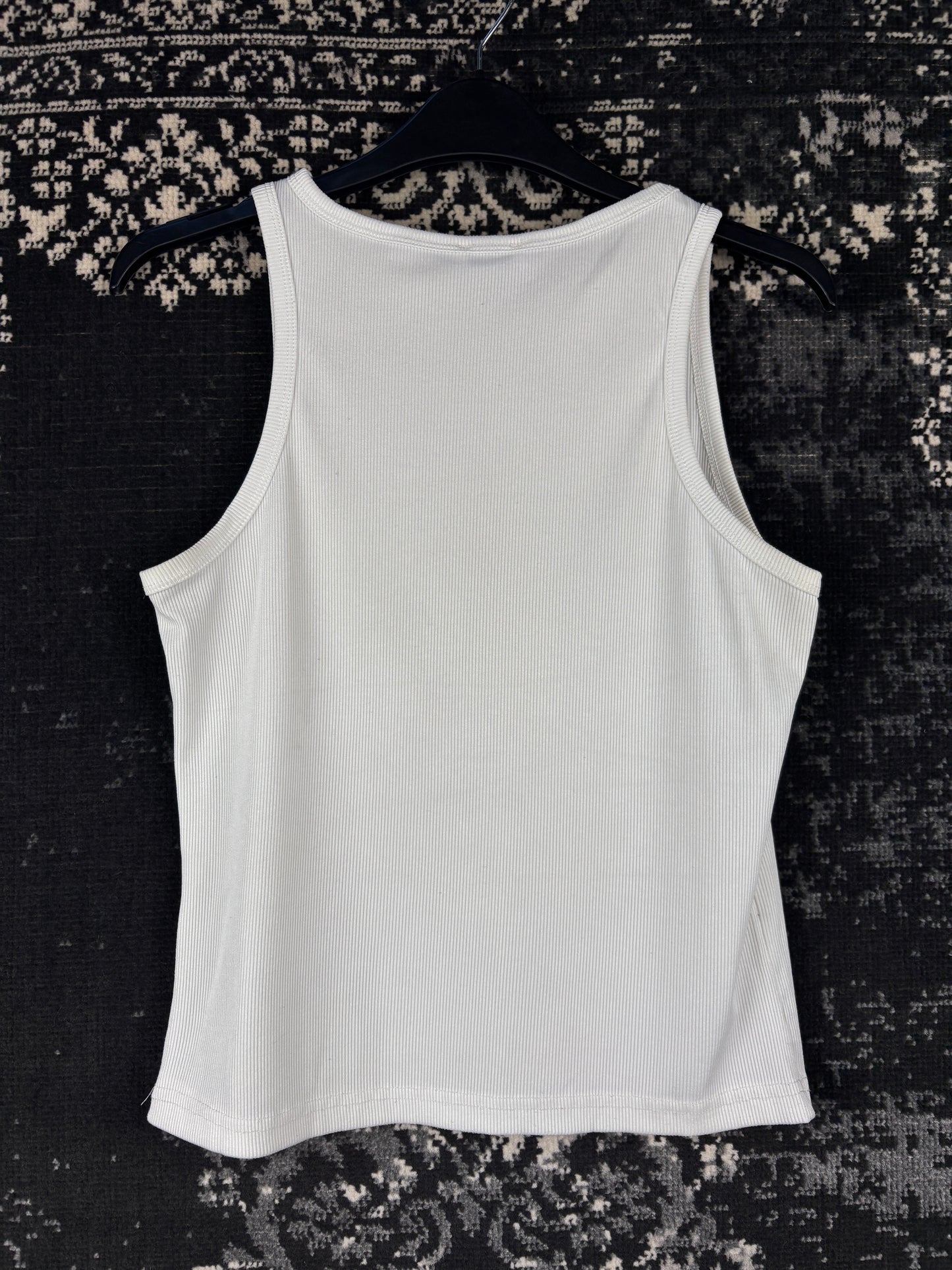 Womens Y2K Printed White Tank Top