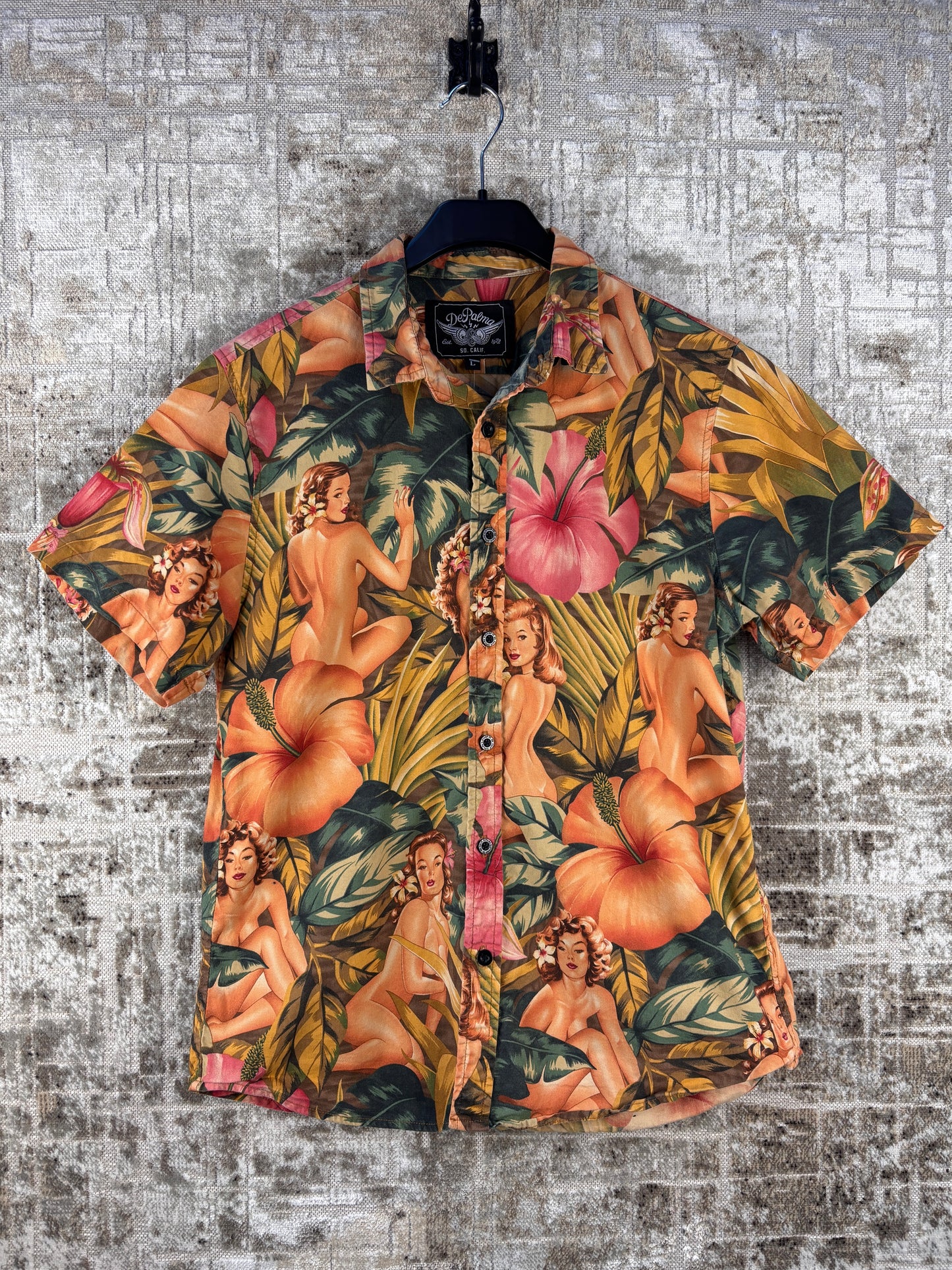Mens Vintage DePalma Hawaiian Shirt