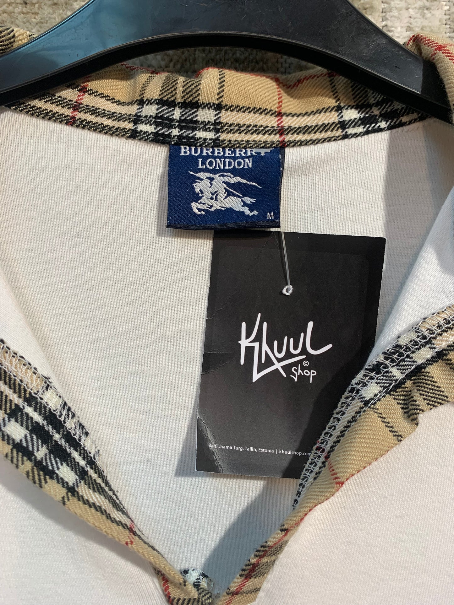 Burberry London Nova Check Collar Polo Shirt