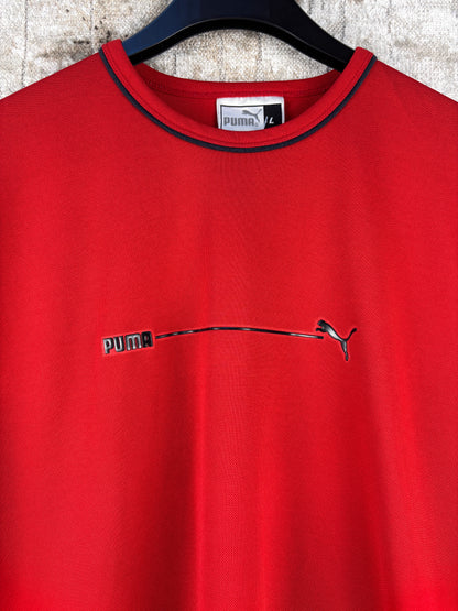 Mens Vintage Puma Red Sleeveless Jersey