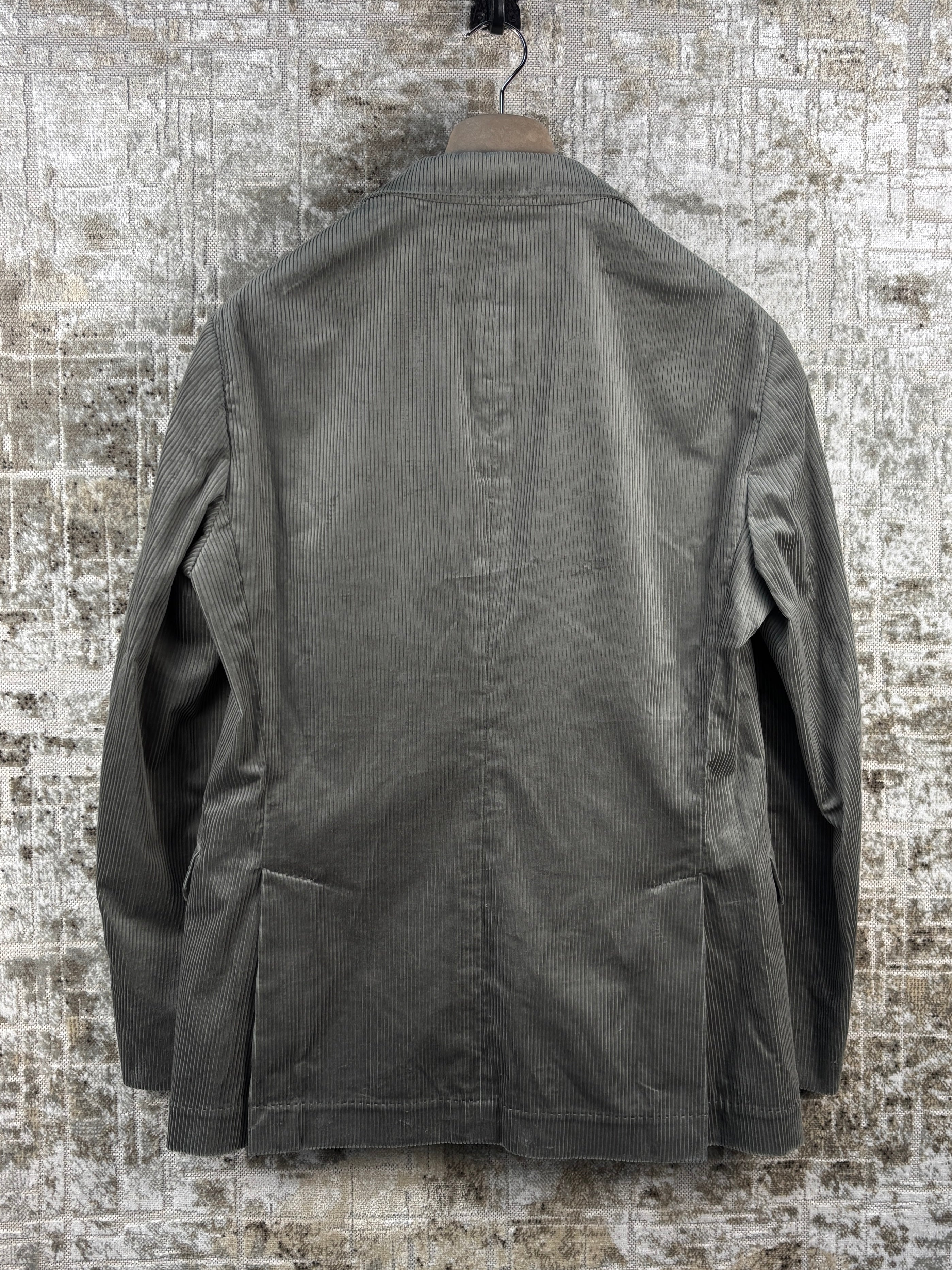 Brunello Cucinelli Corduroy Olive Green Blazer