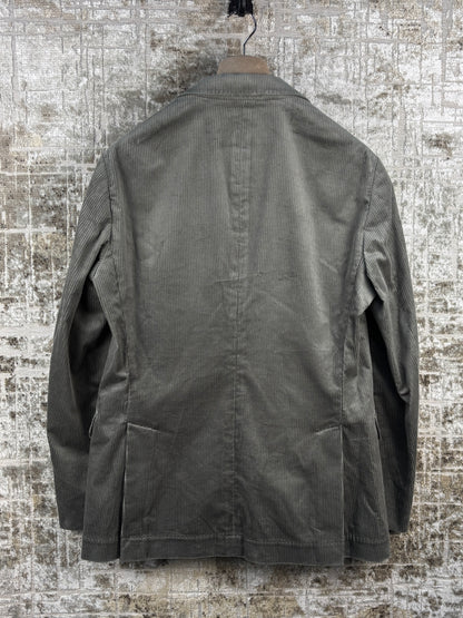 Brunello Cucinelli Corduroy Olive Green Blazer