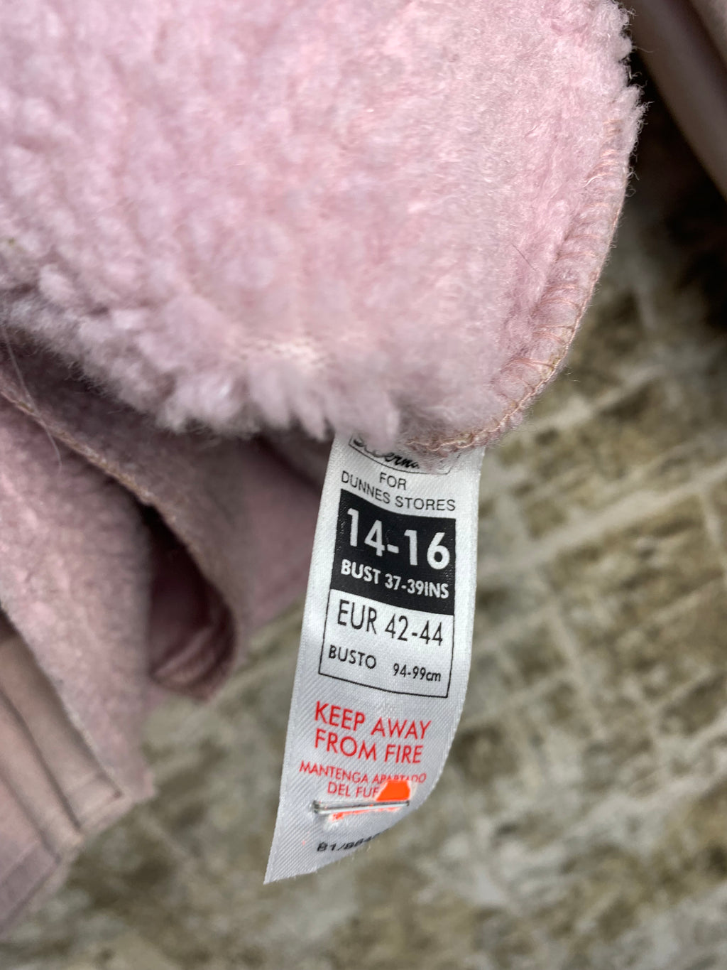 Dunnes Stores Faux Suede Sherpa-Lined Jacket