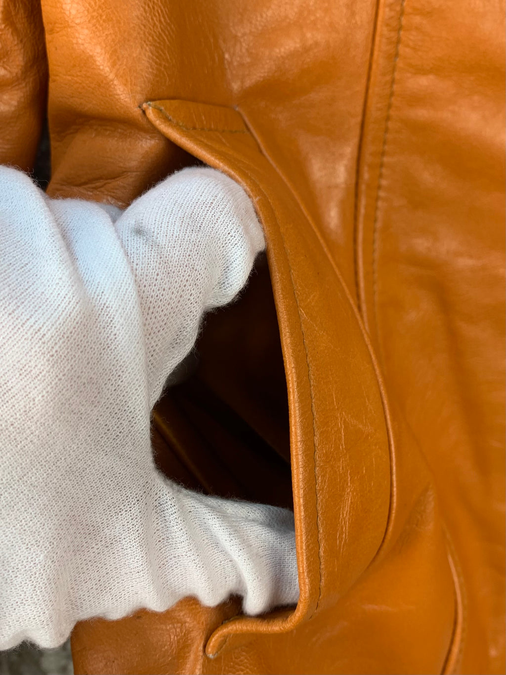 Womens Vintage Caprino Leather Jacket