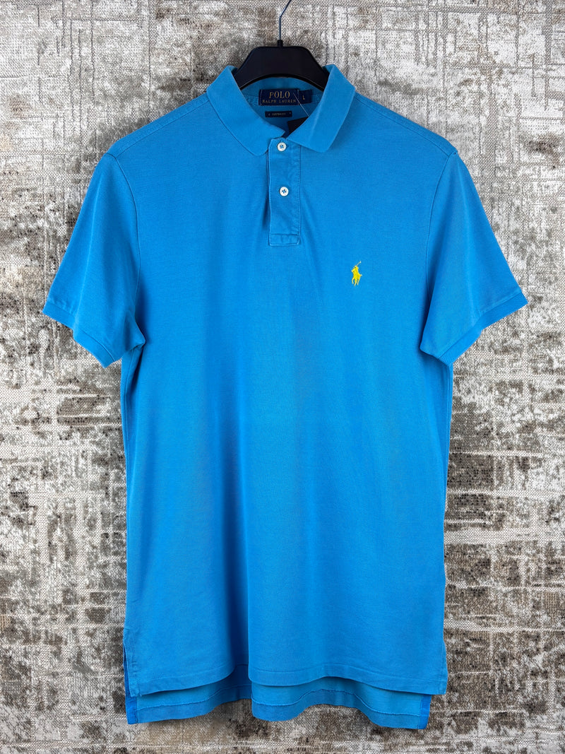 Men's Vintage Ralph Lauren Vibrant Blue Polo Shirt
